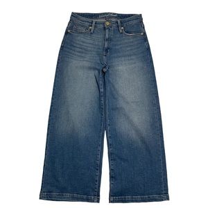 Oversized Wide Leg High Rise Crop Jeans Size 10 30 Universal Thread